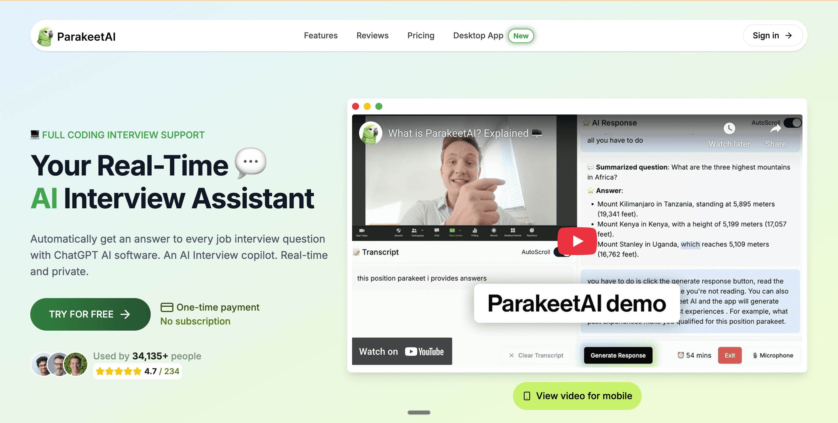 Parakeet AI