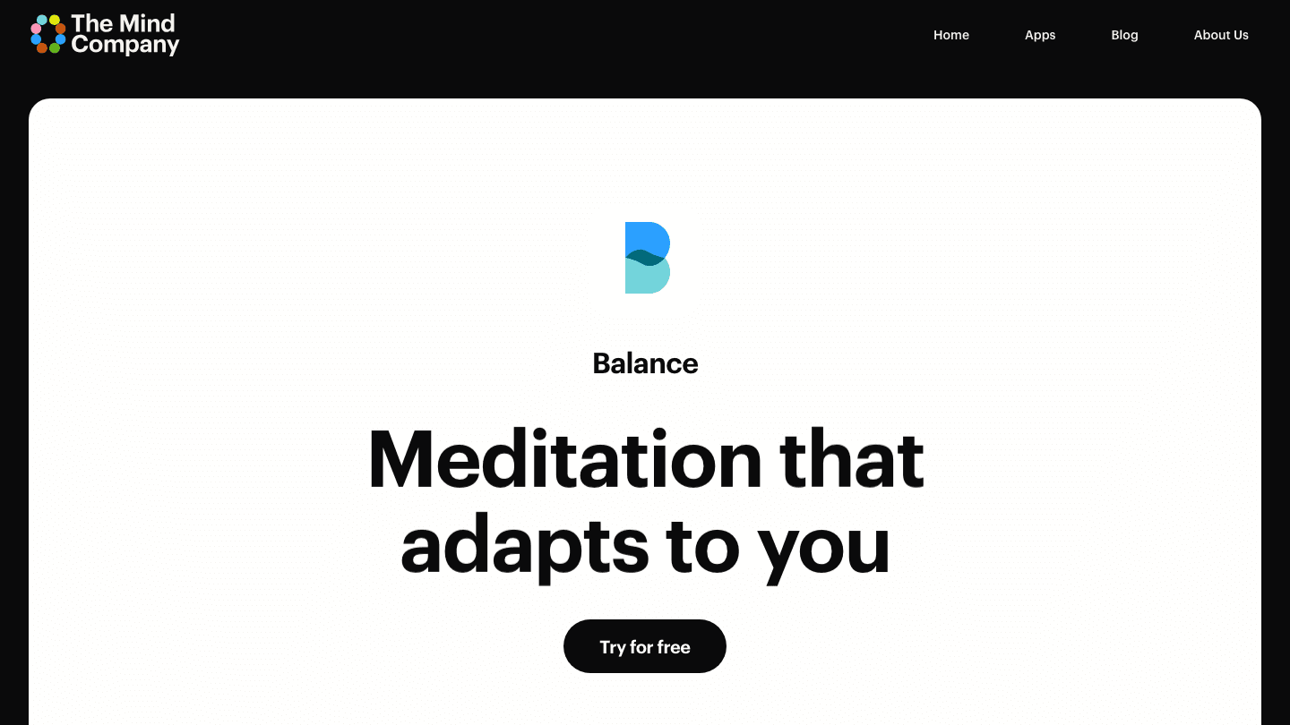 Balance app screenshot