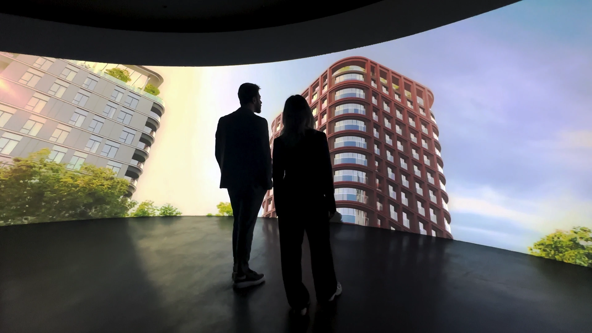 RAMS City Haliç, immersive projection environment presenting the masterplan narrative