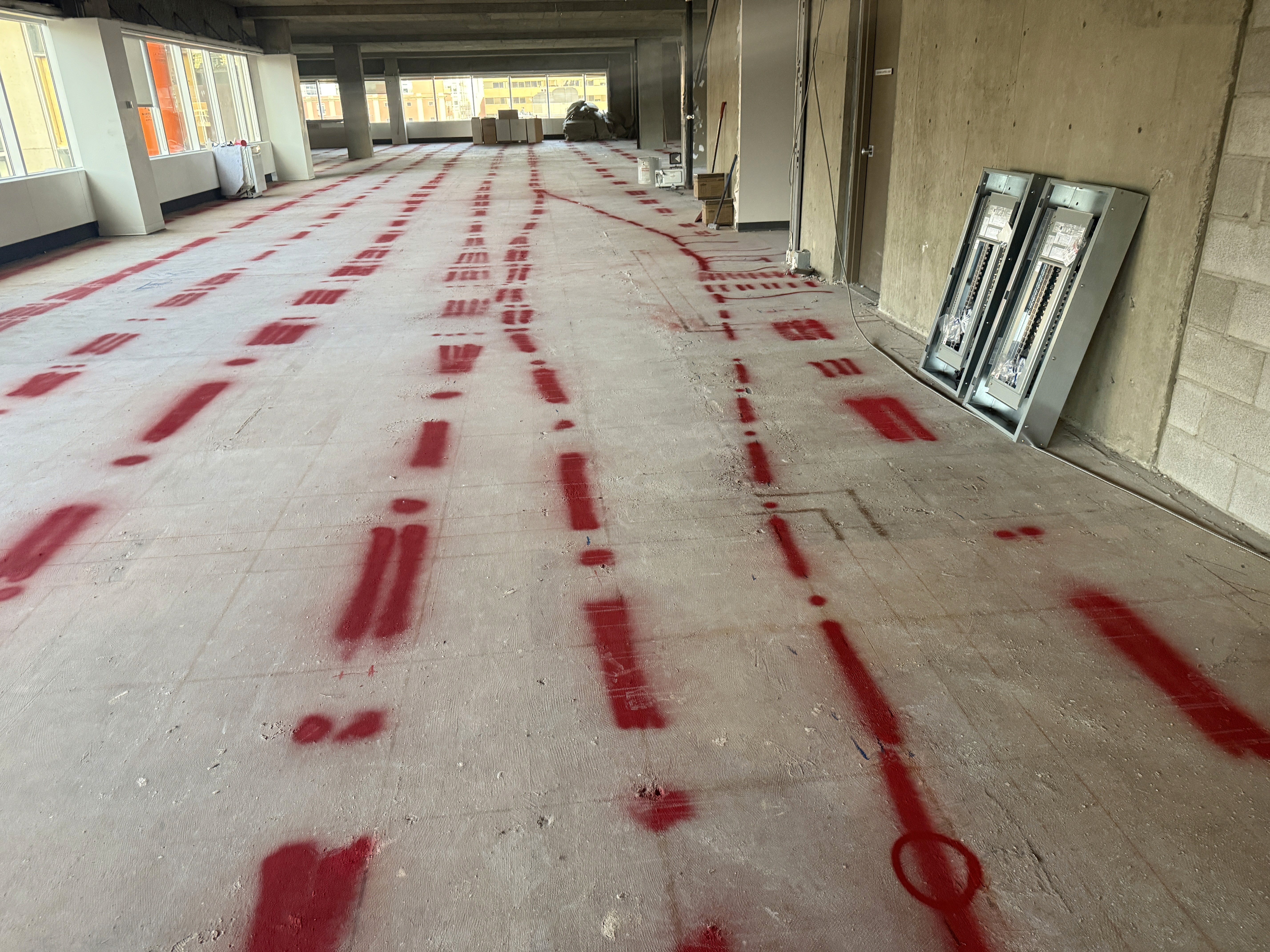 Two ladies having a conversation inside meeting room