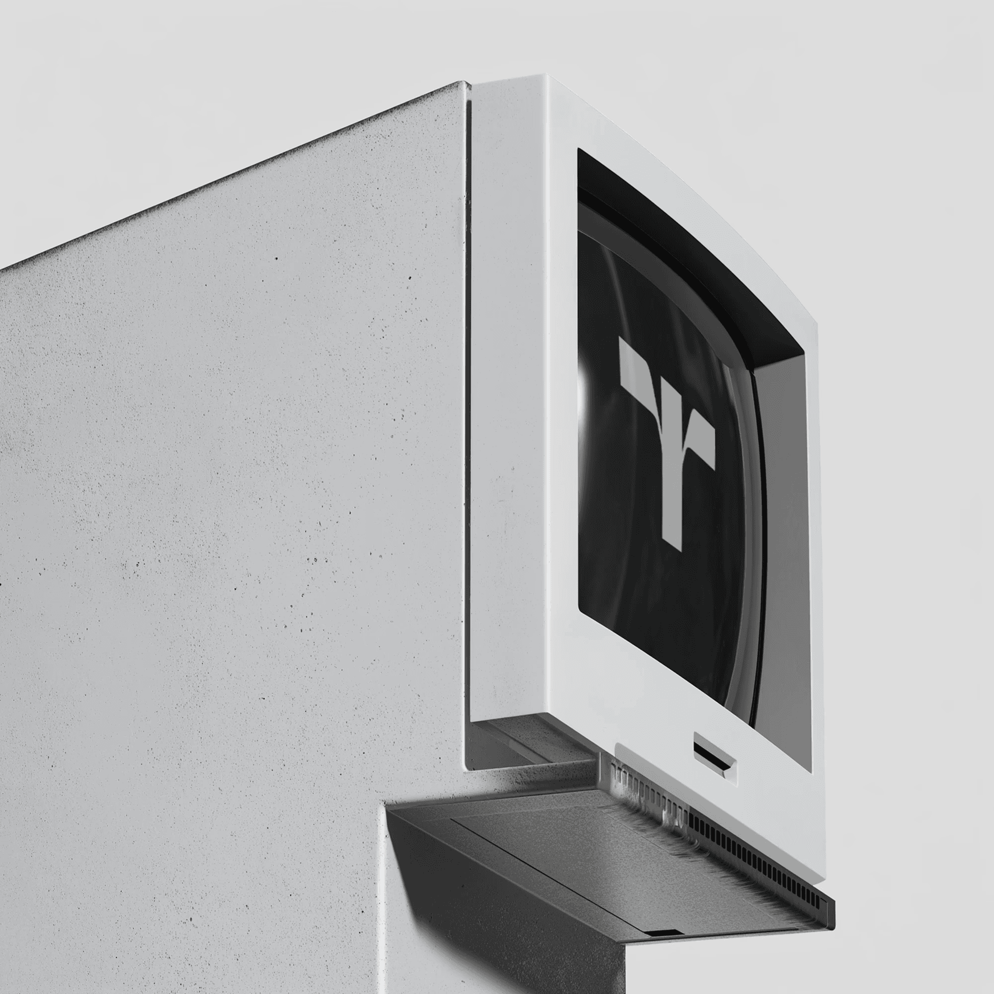 Camera design featuring minimal logo application