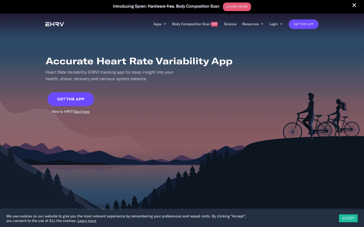 Elite HRV app website