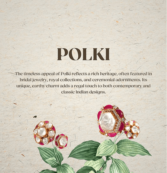 "Jiva Jewellery Instagram post featuring an elegant hand adorned with intricate, handcrafted bangles embellished with pink and green gemstones. The design reflects a fusion of traditional Indian craftsmanship and contemporary aesthetics, capturing a sense of timeless elegance and cultural richness."