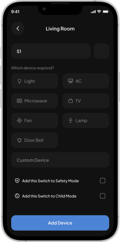 Device settings