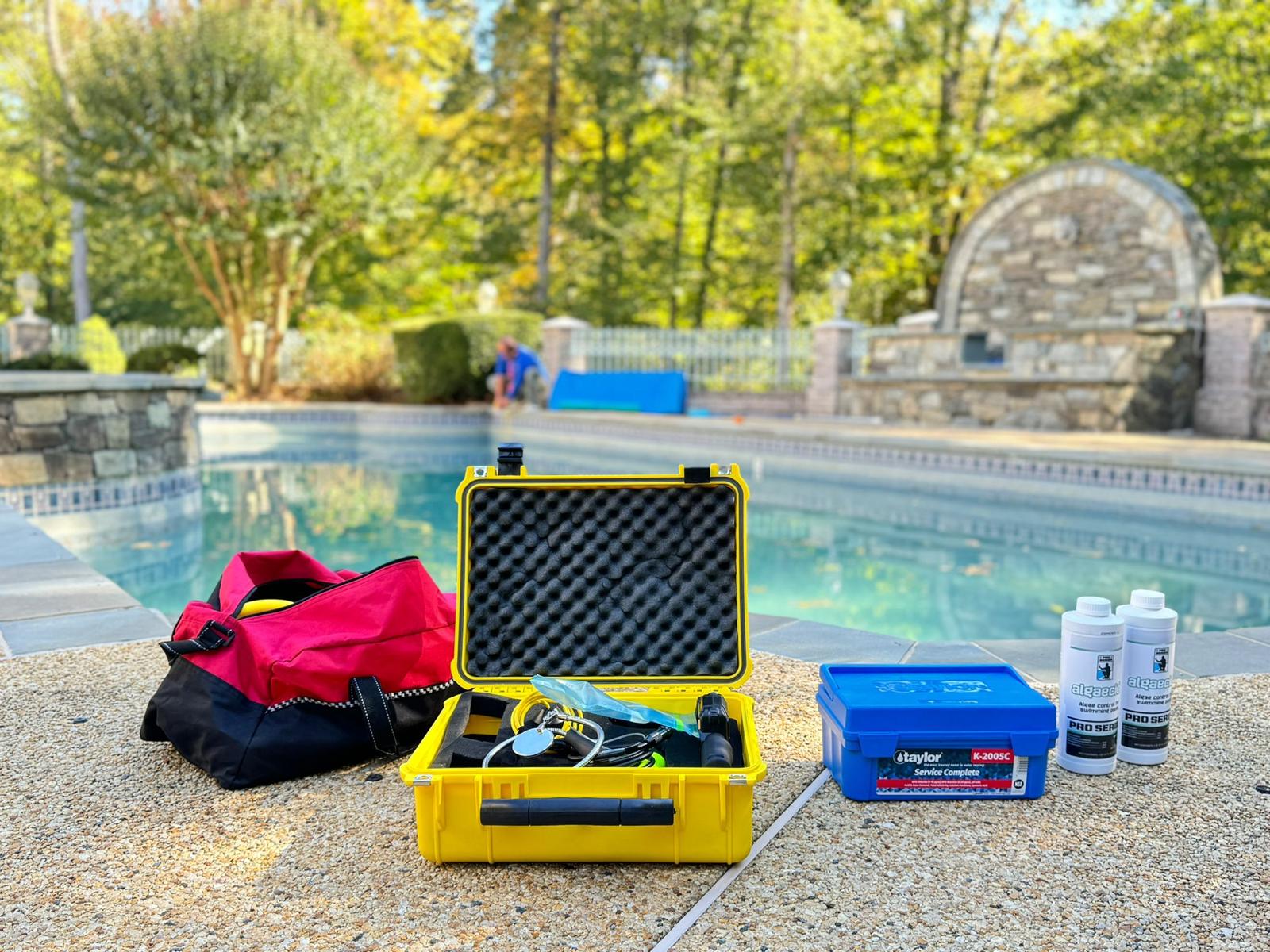 Picture of Ed testing for leak inspection