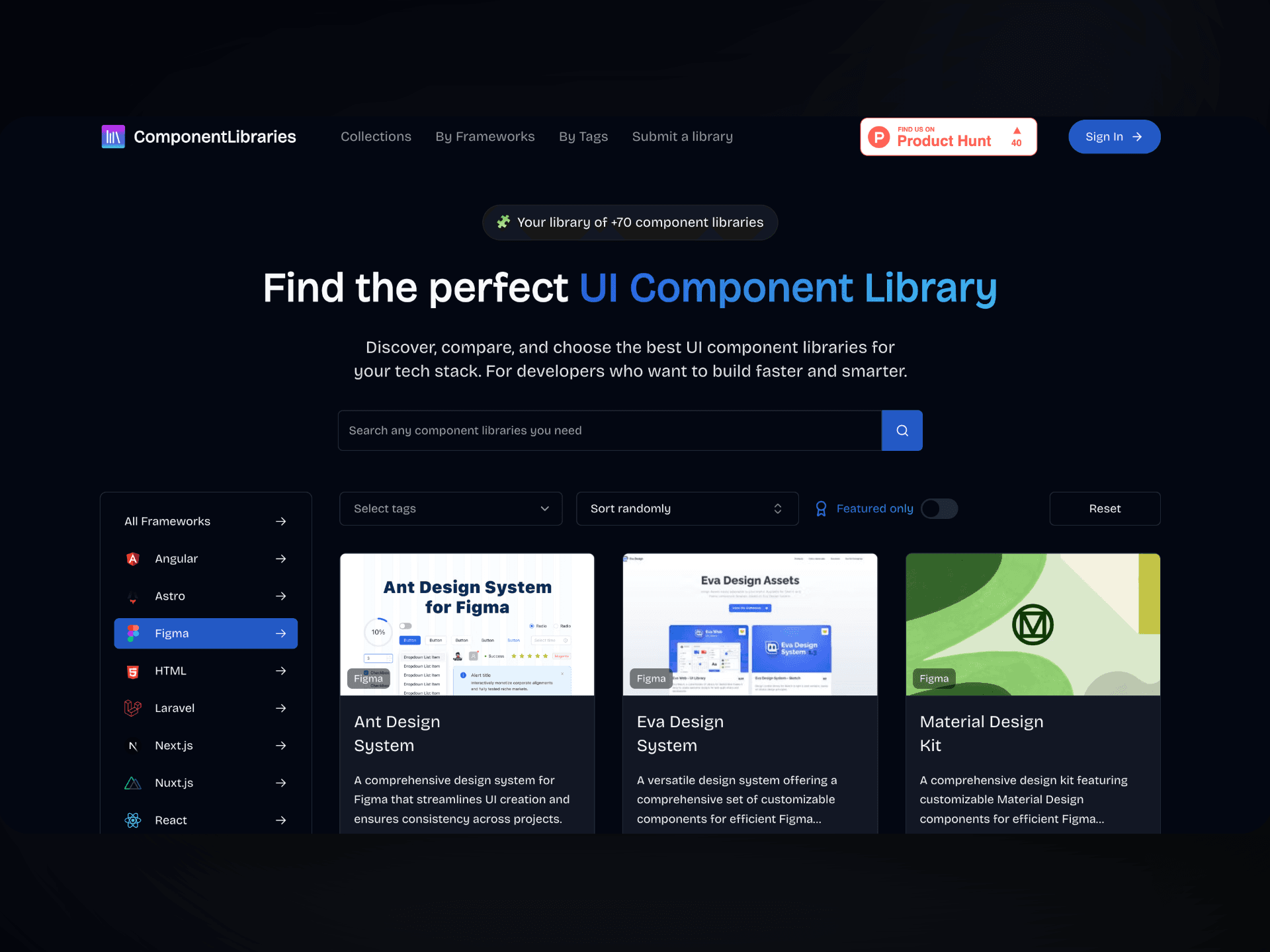 UI component libraries