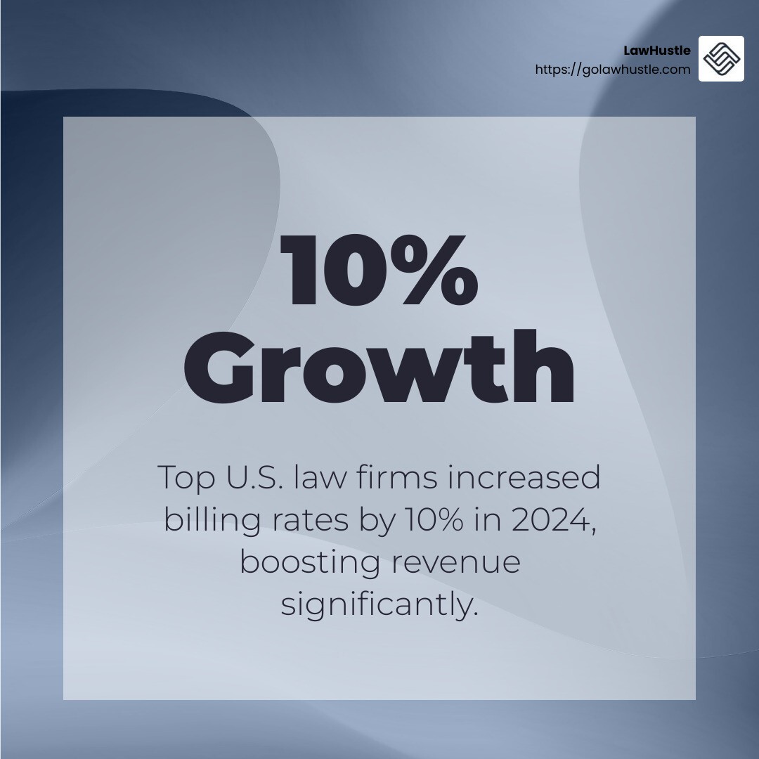 Billing rates drive revenue growth - increase law firm revenue infographic simple-stat-abstract