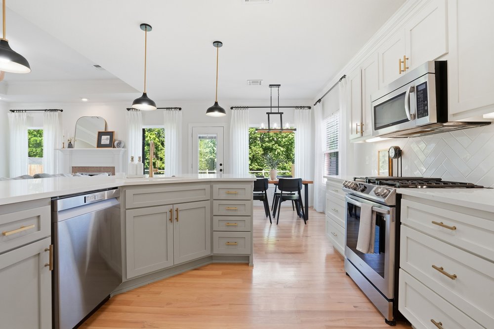 image of a house cabin living room dining table