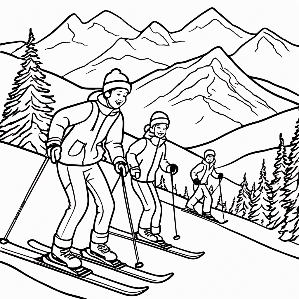 winter coloring page