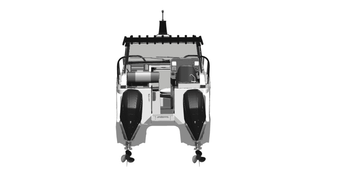 a person swimming in the water with grass