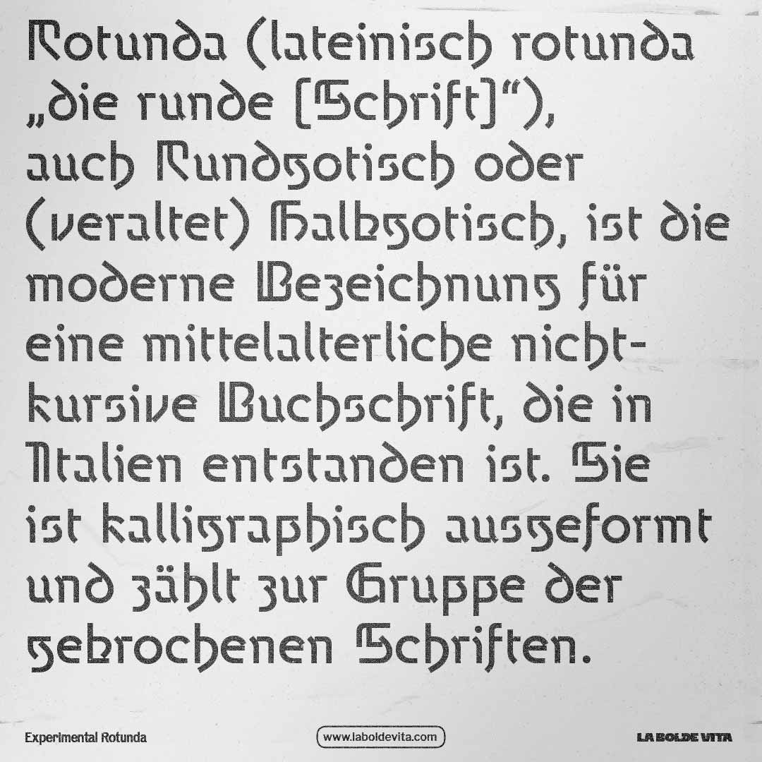 body copy set in Grotunda in dark on light grey