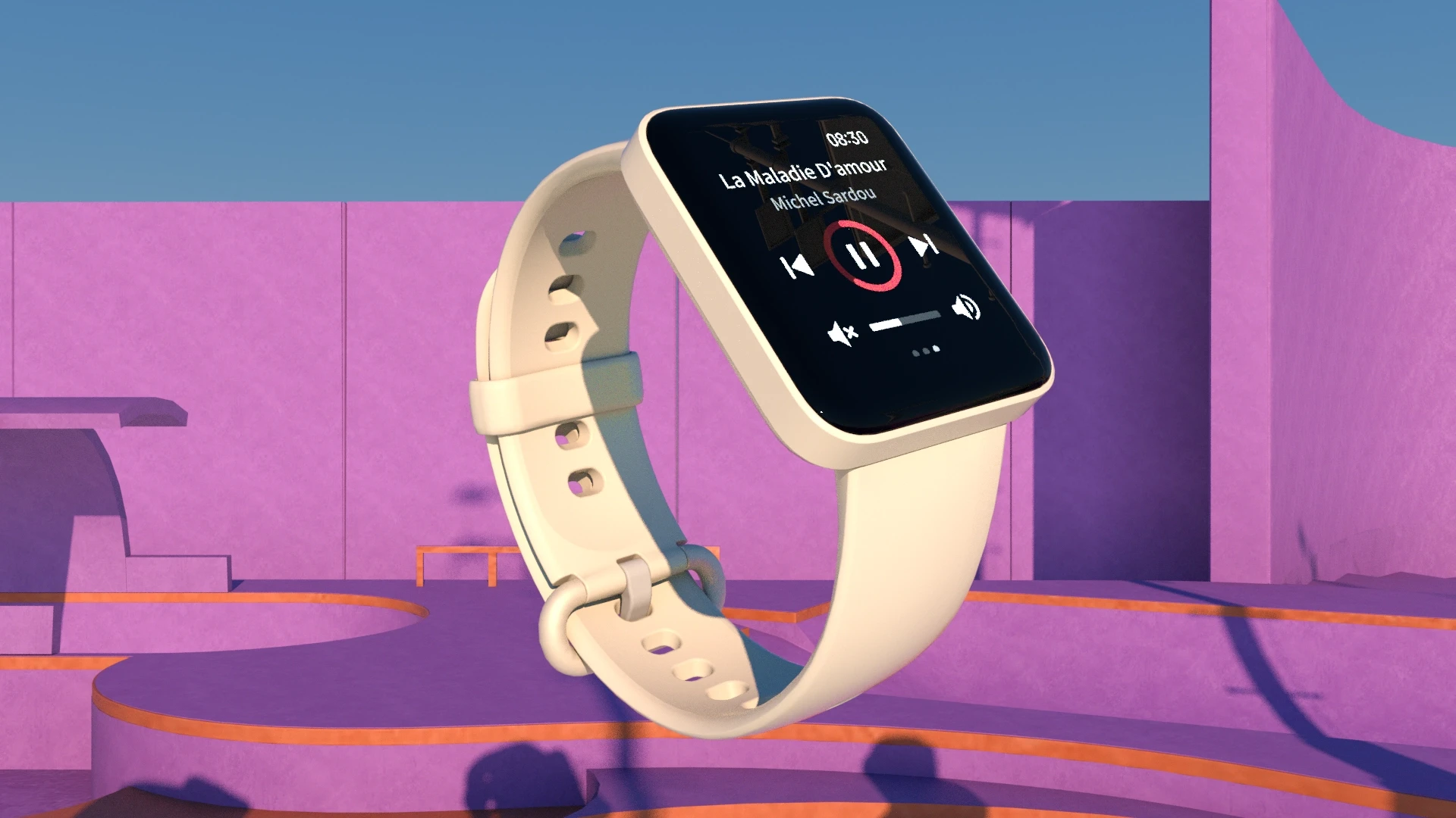 Redmi Watch 2 Lite beauty 3D render created for product launch by Creative Apes
