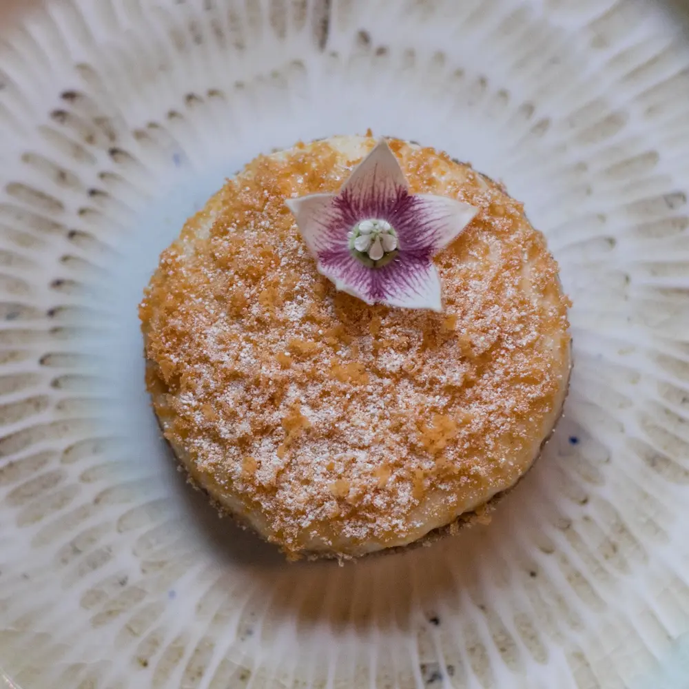 Toasted Rice Bread, Brown Butter, Salted Egg, Yellow Chili