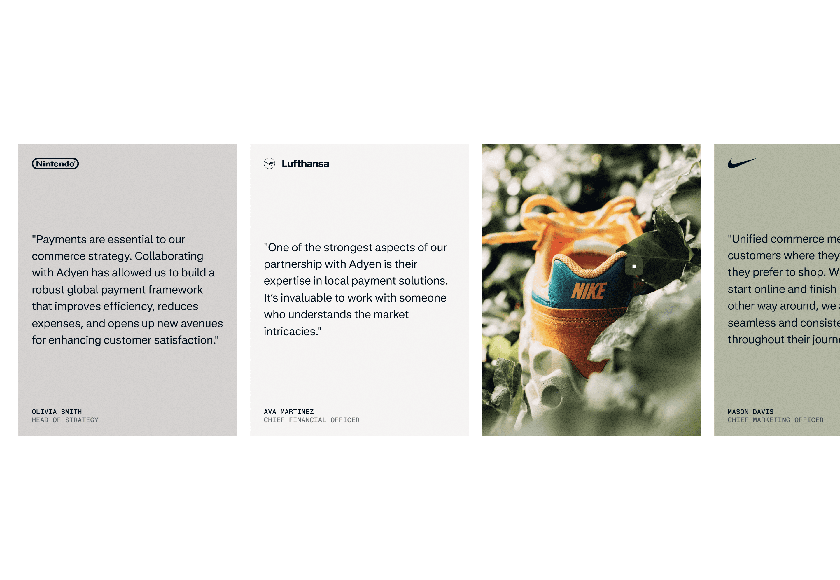 PROVE — Still anchoring it in physical reality by showing the context of our customers in video’s and photography, adding contextual colors. But keeping the data and proof front and center. 