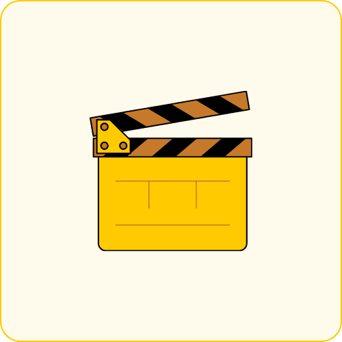 Video camera icon indicating recording functionality