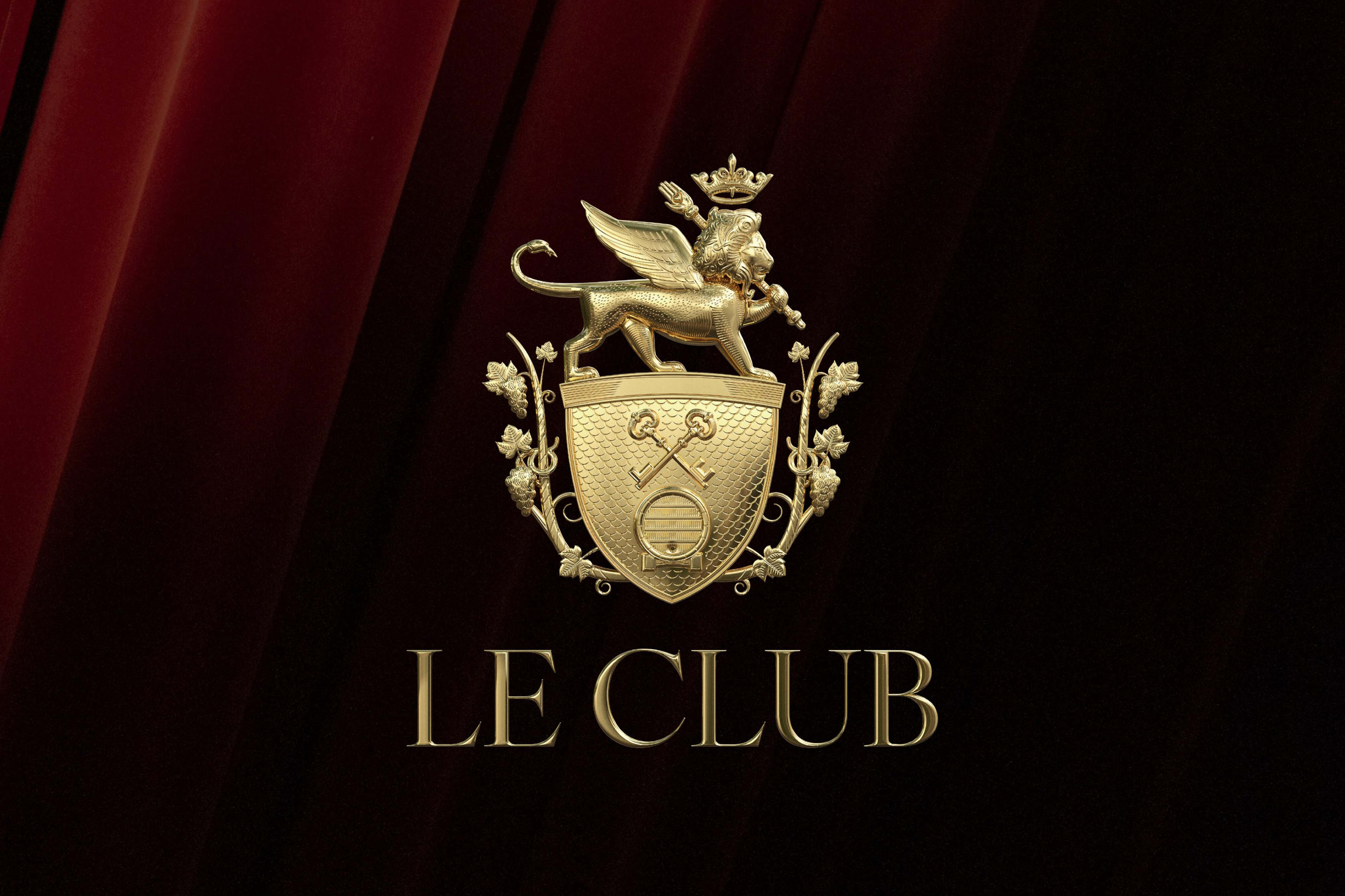 Gold 3D Logo for Le Club
