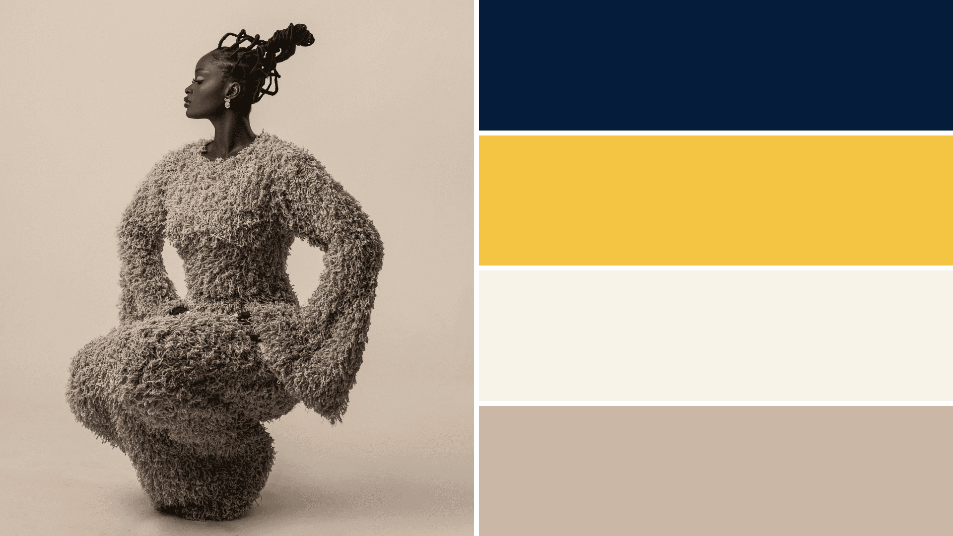 Gilded elegance email color palette of navy, tans and yellow
