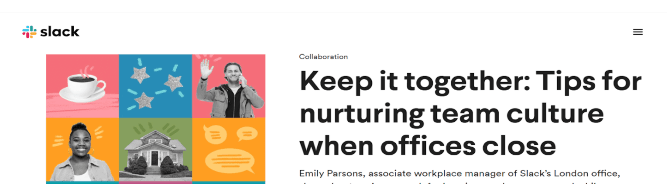 Slack headline