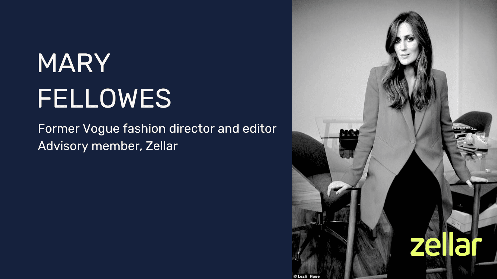 Fashion industry icon, Mary Fellowes, joins Zellar as advisor