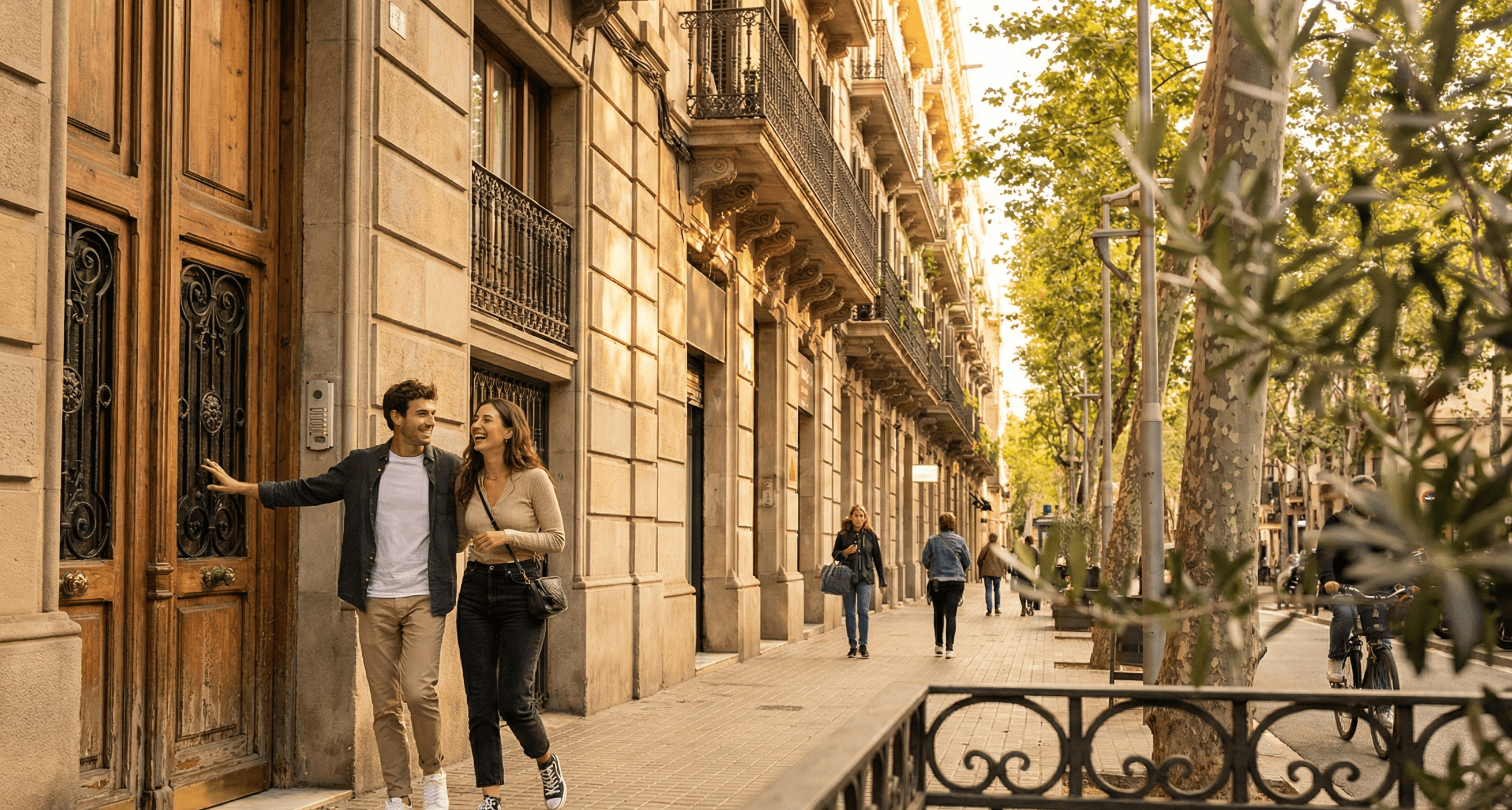 Two men greeting with hand