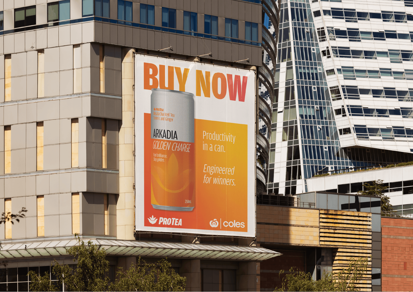 Arkadia ProTea billboard mockup