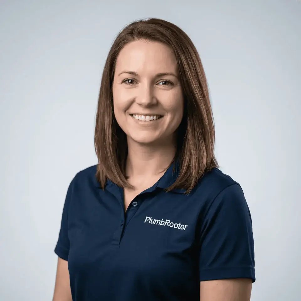 Portrait of Sara Lewis, Office manager and dispatch at PlumbRooter