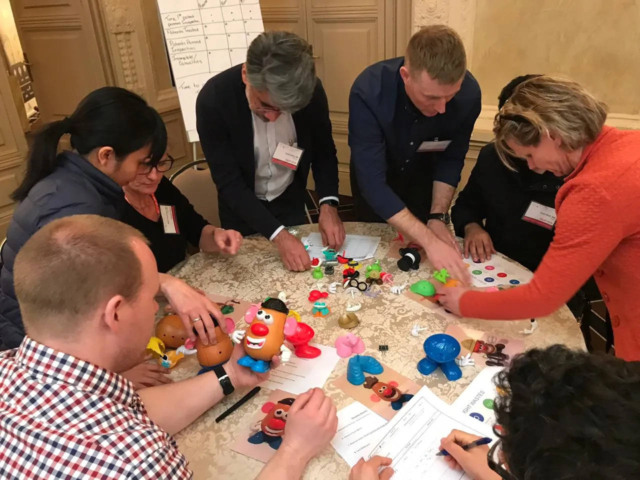 Participants working through cases at an EQuIP workshop