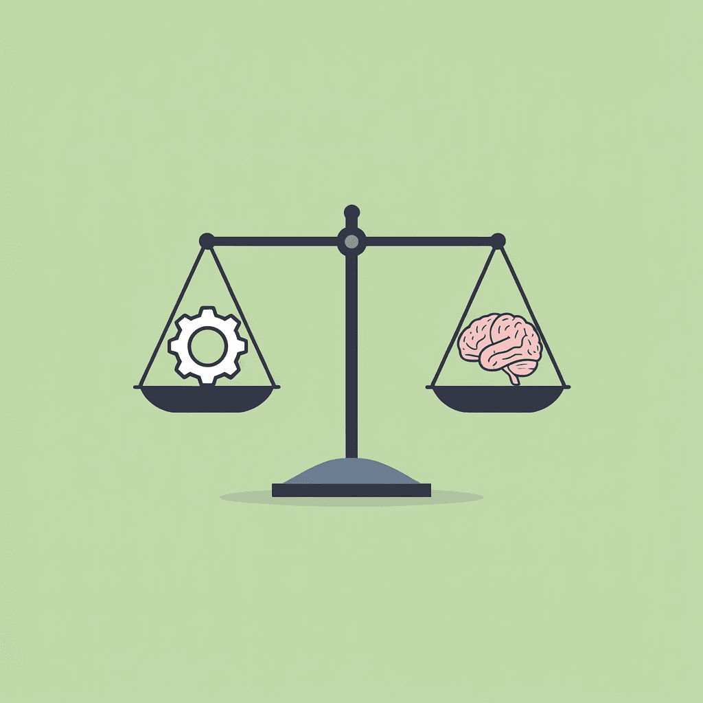 Balance scale comparing traditional scholarship hunting on one side with Kollegio's personalized matching on the other