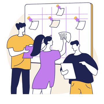 Image abstraite d'exécution d'action