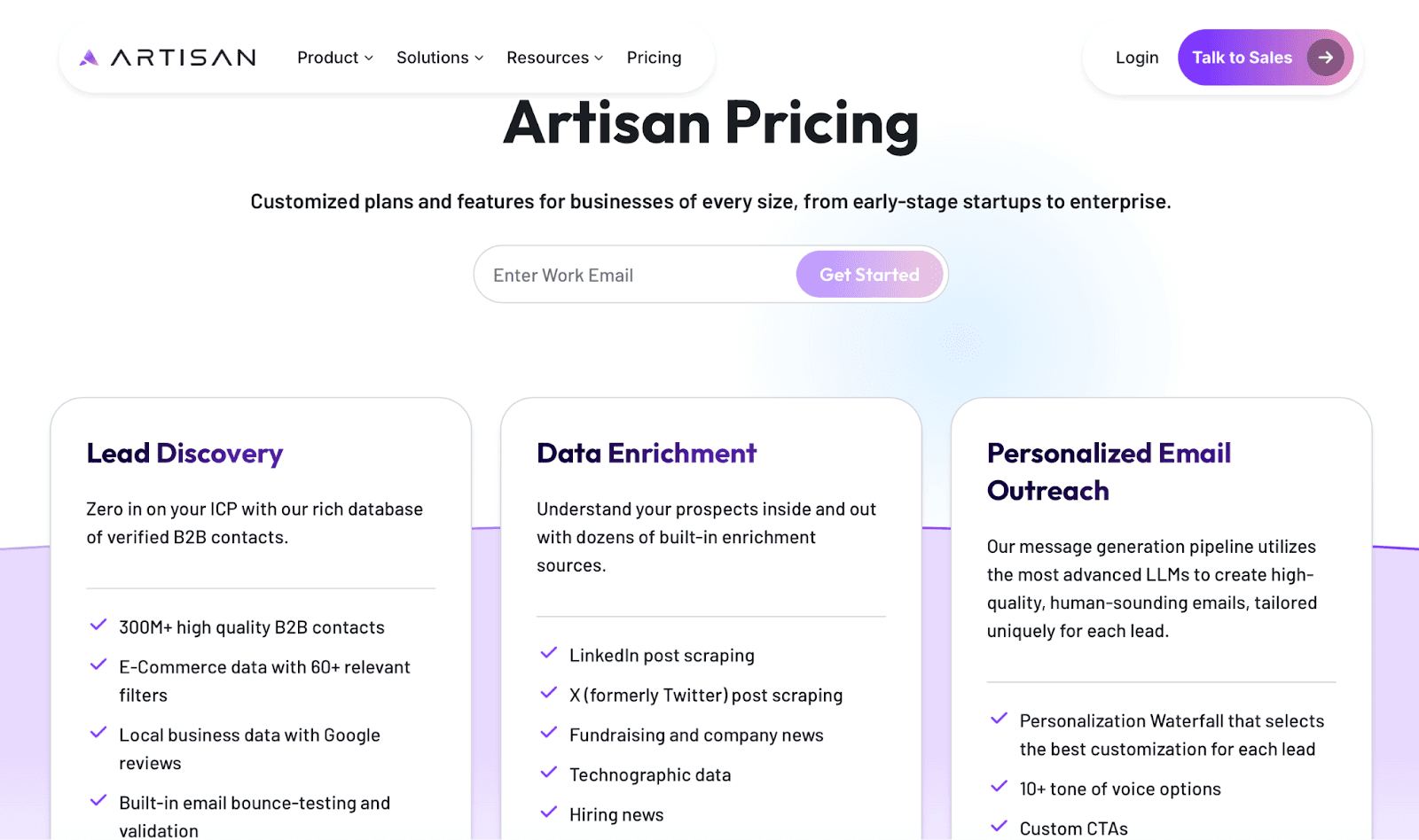 Artisan AI Pricing