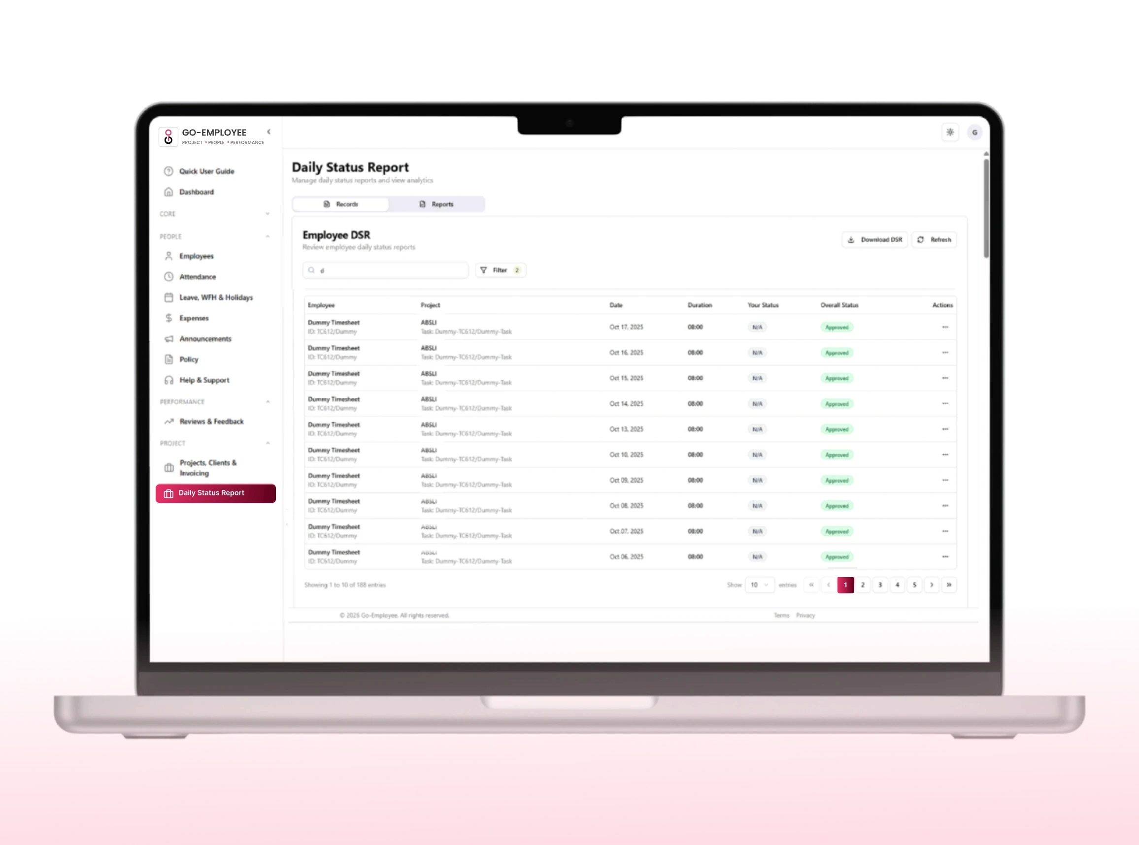 Digital Approval of Hours
