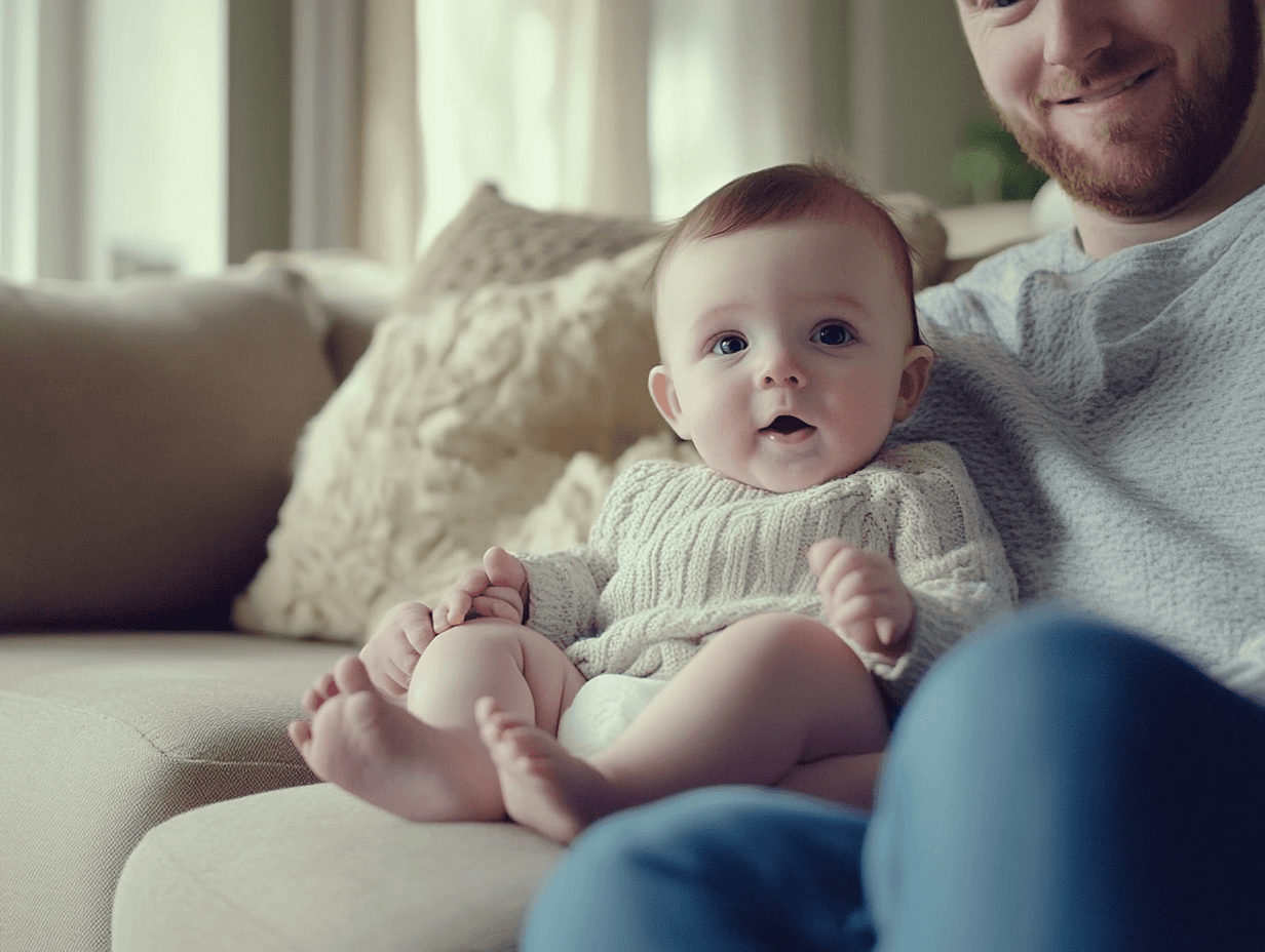 10 month old with dad