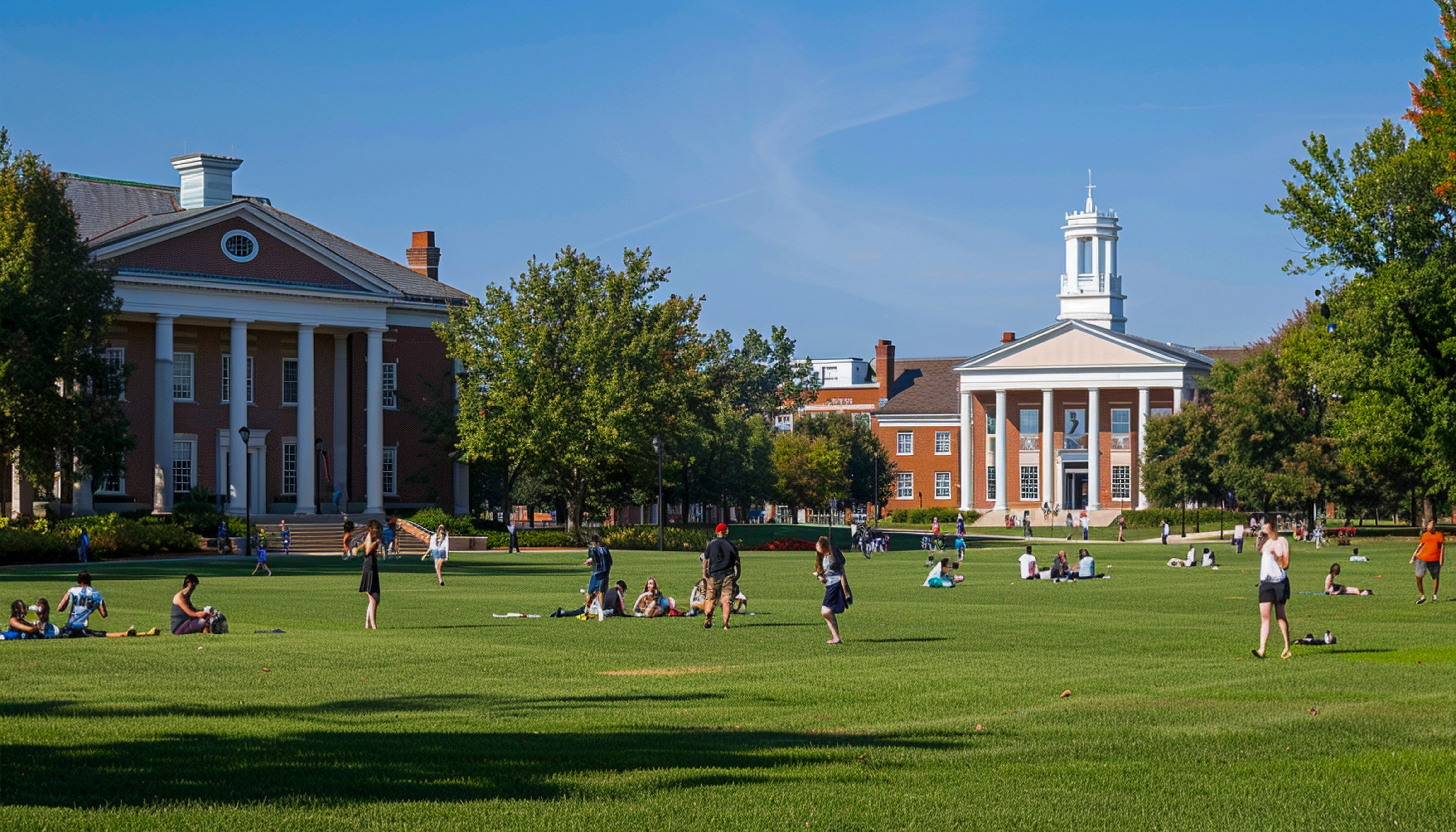 한예종 서울예대 중앙대 영화과 입시 비교 같은 캠퍼스 잔디밭 위에서도 각자 다른 길을 준비하는 대학생들의 모습