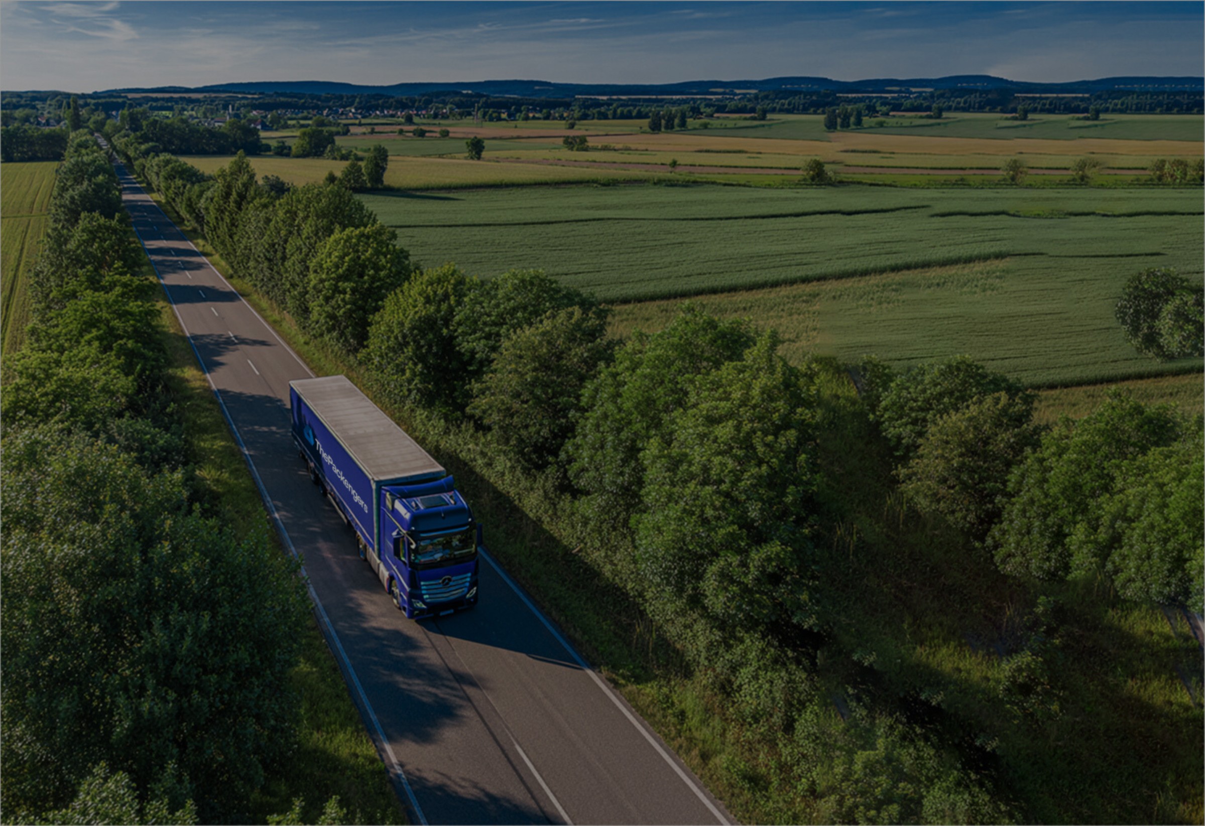 ThePackengers truck on its way to its destination