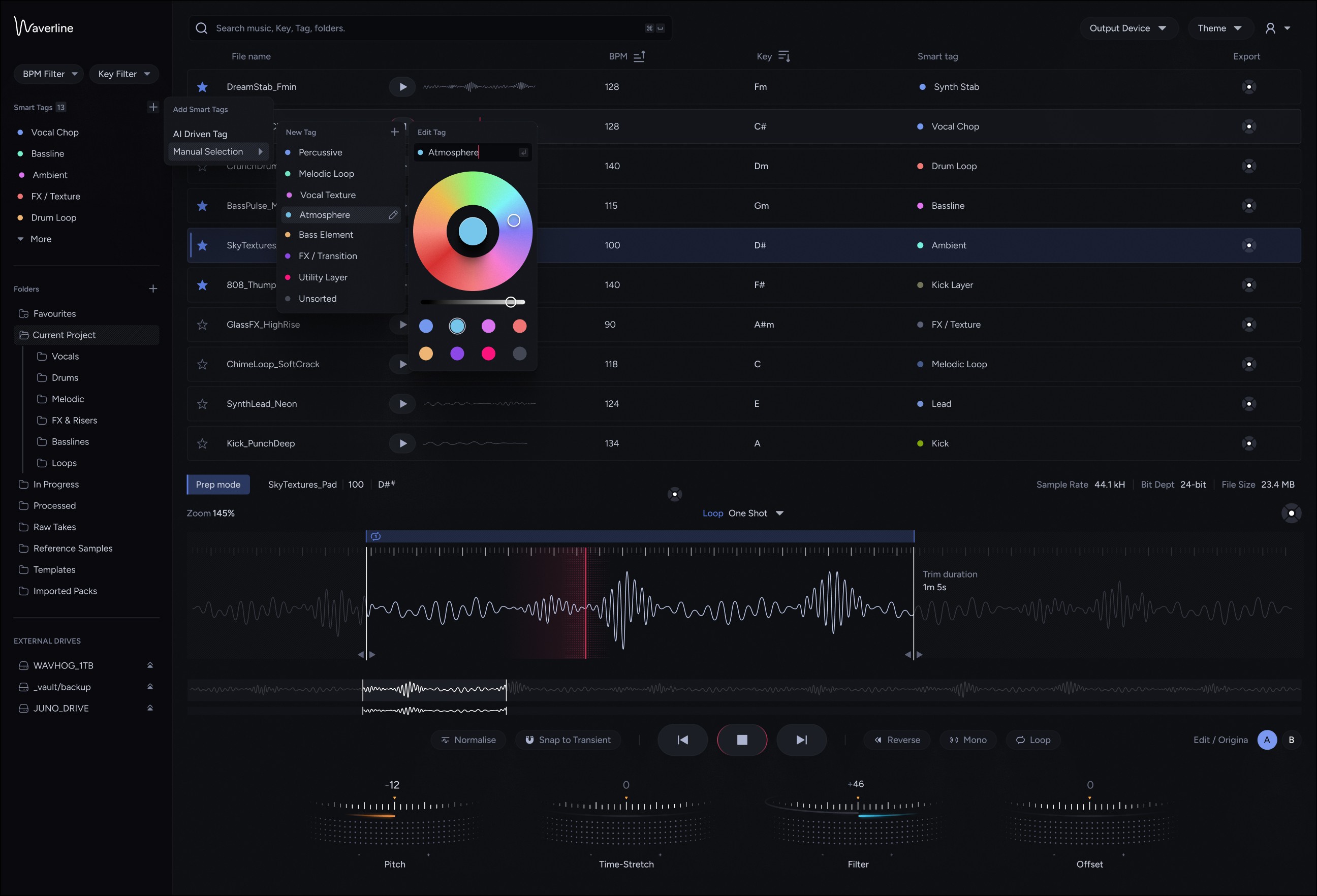 Waveline Audio interface