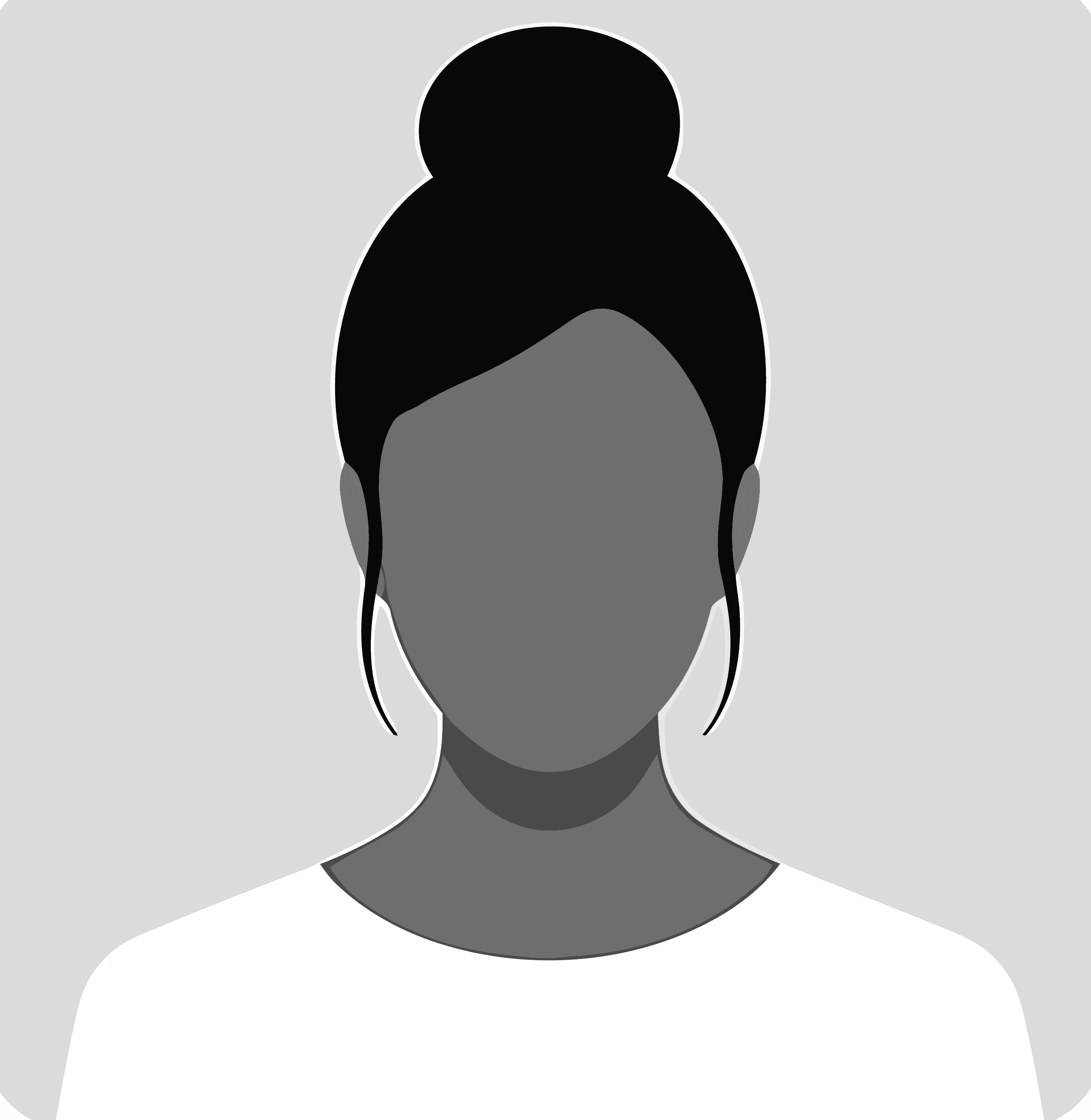 woman wearing black crew-neck shirt