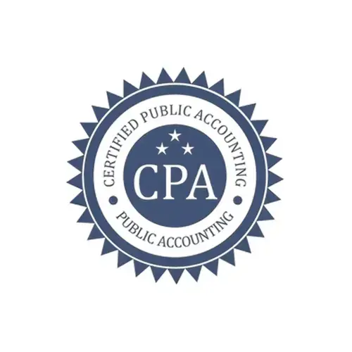 Certified Public Accounting (CPA) seal with three stars.