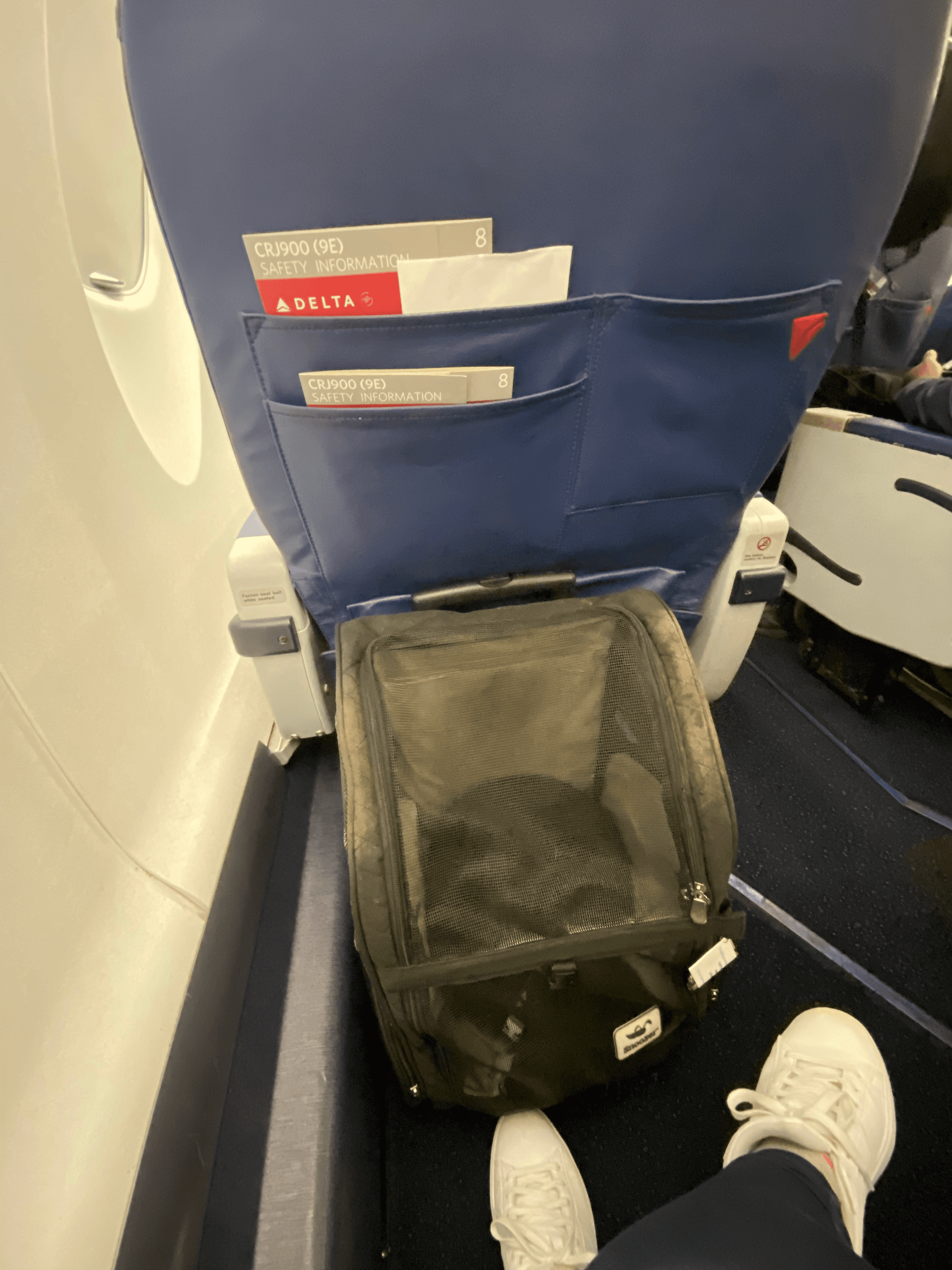 My leg space and Peru's carrier on our flight to JFK
