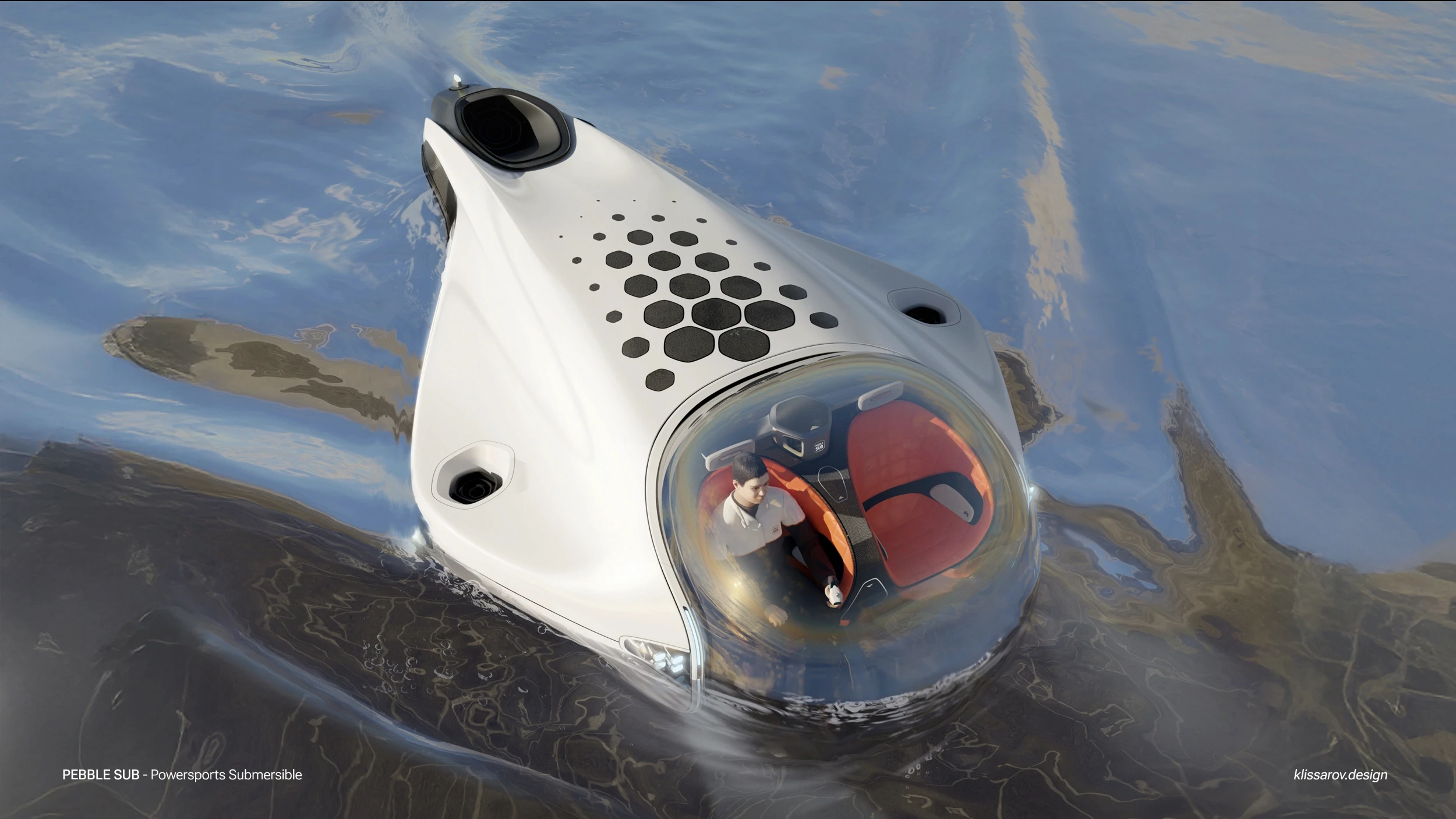 final submersible design on surface of water