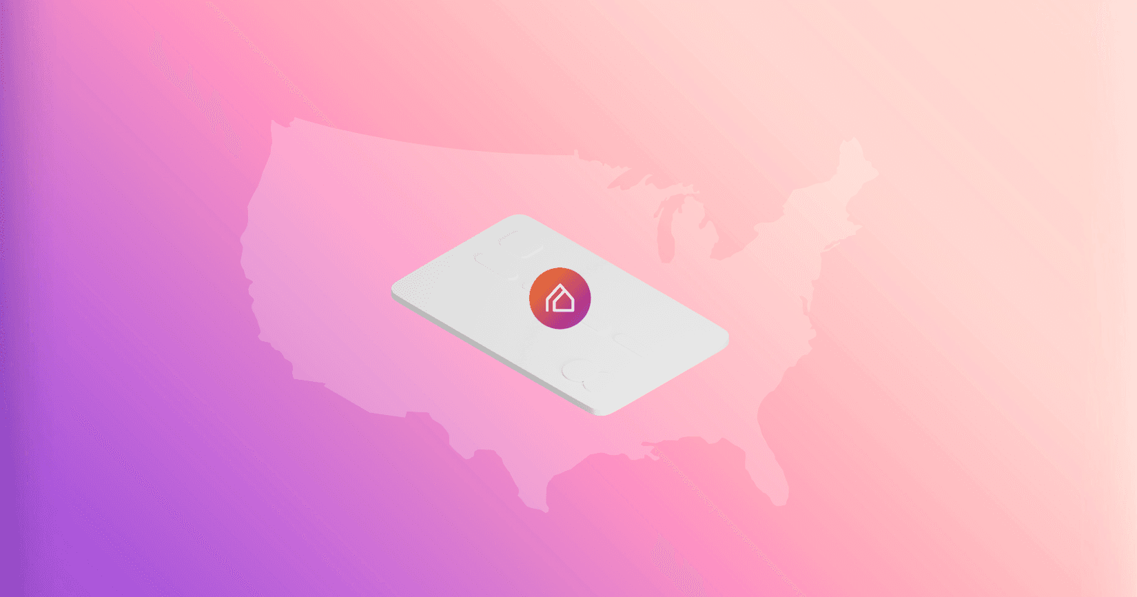 A white credit card with the Chexy logo over the map of Canada on a gradient background