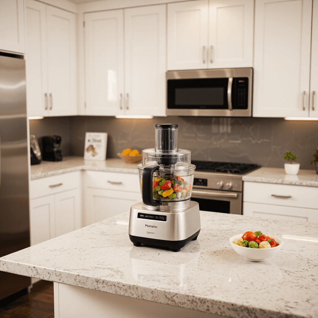 product photography of food processor