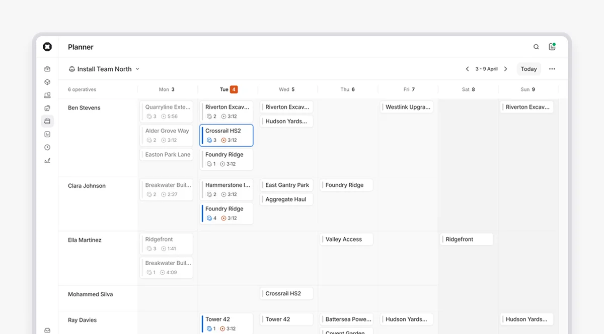 Onetrace planner example