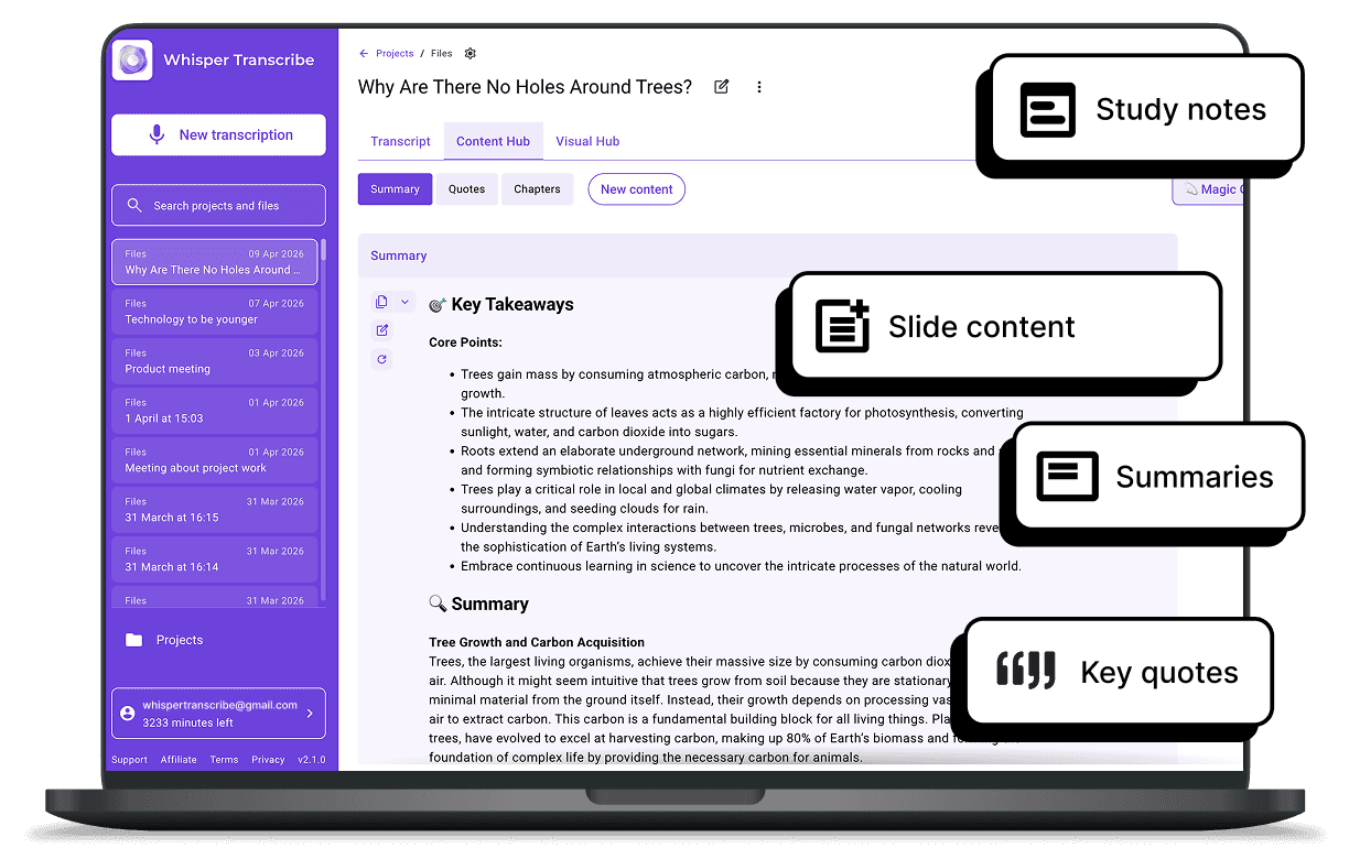 WhisperTranscribe lecture transcription