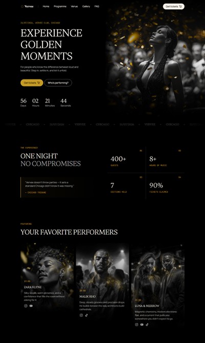 Vervee Framer Website Template Homepage 
