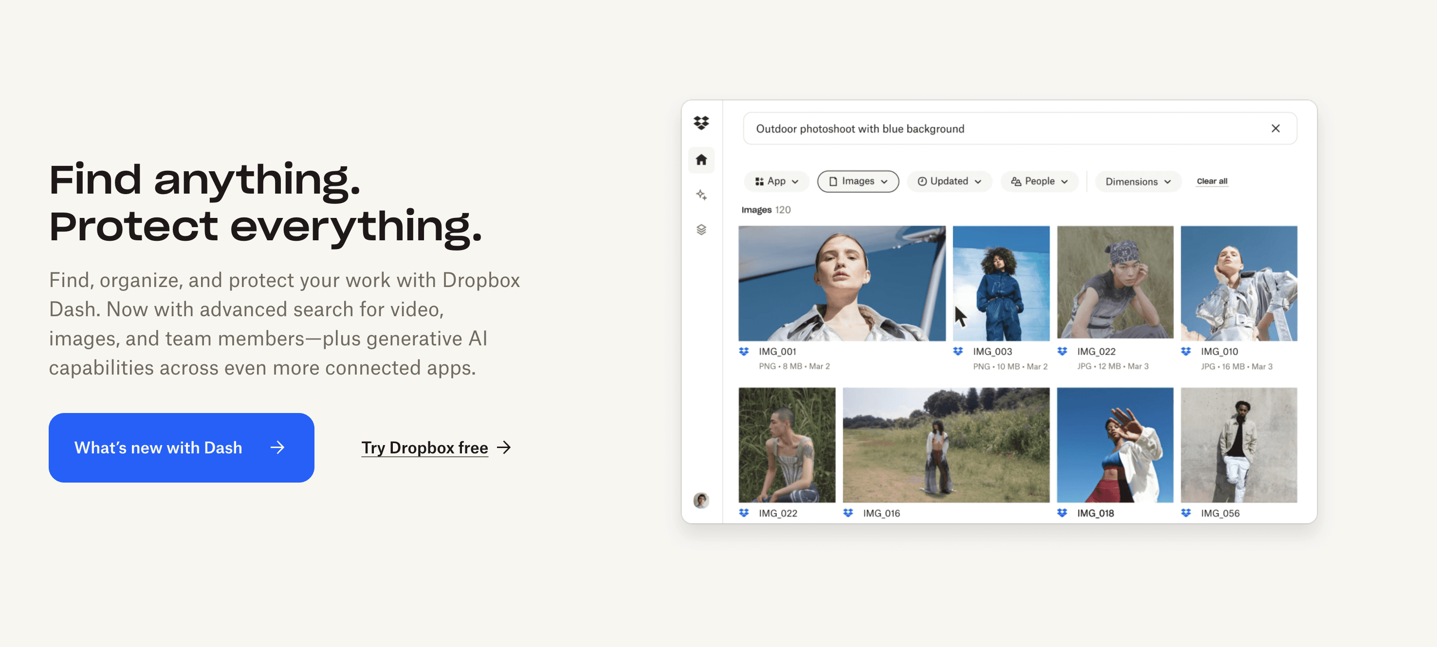Dropbox Windows 11 App homepage screenshot