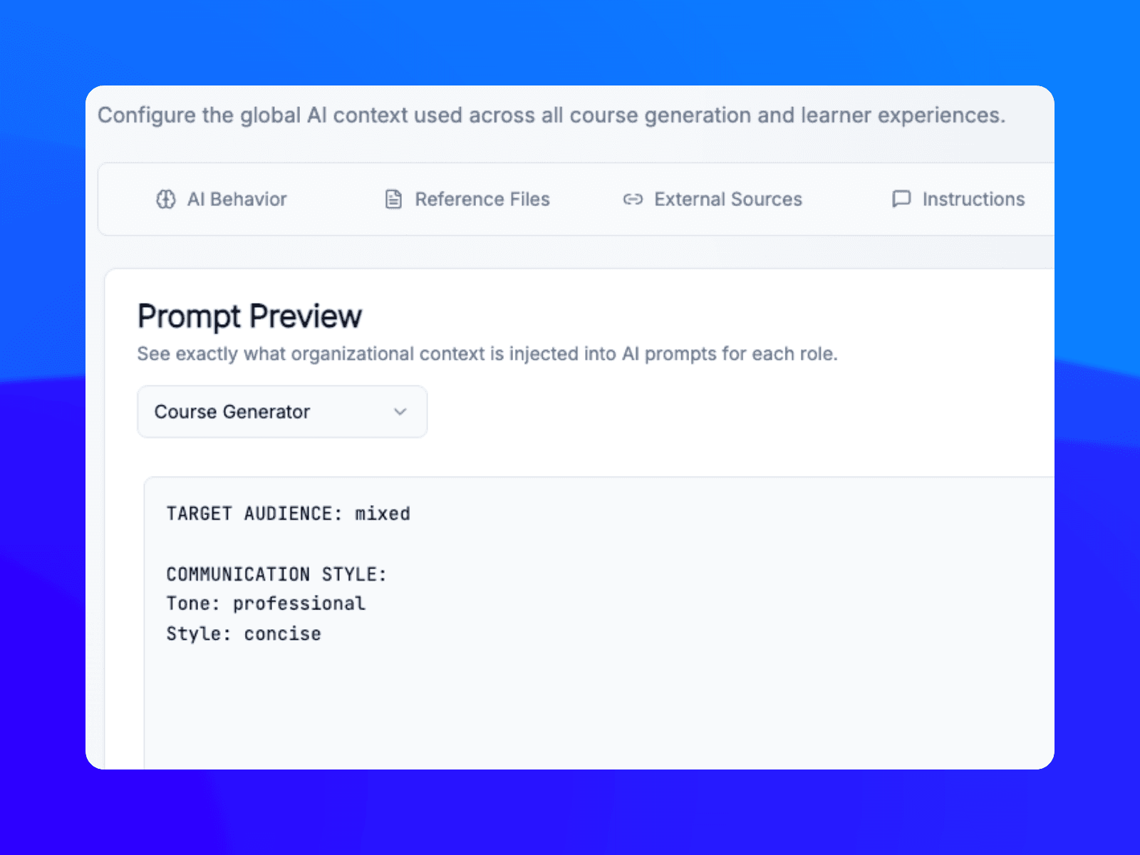 AI knowledge base from your organisation files