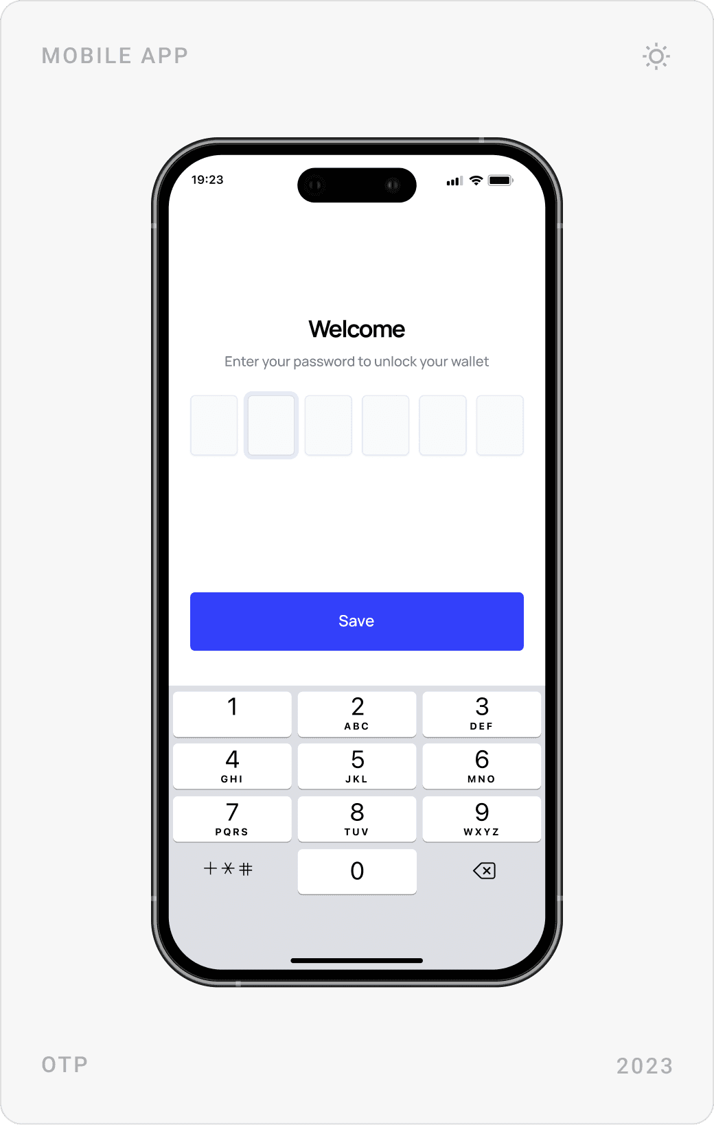 Secure OTP Verification Mobile Design