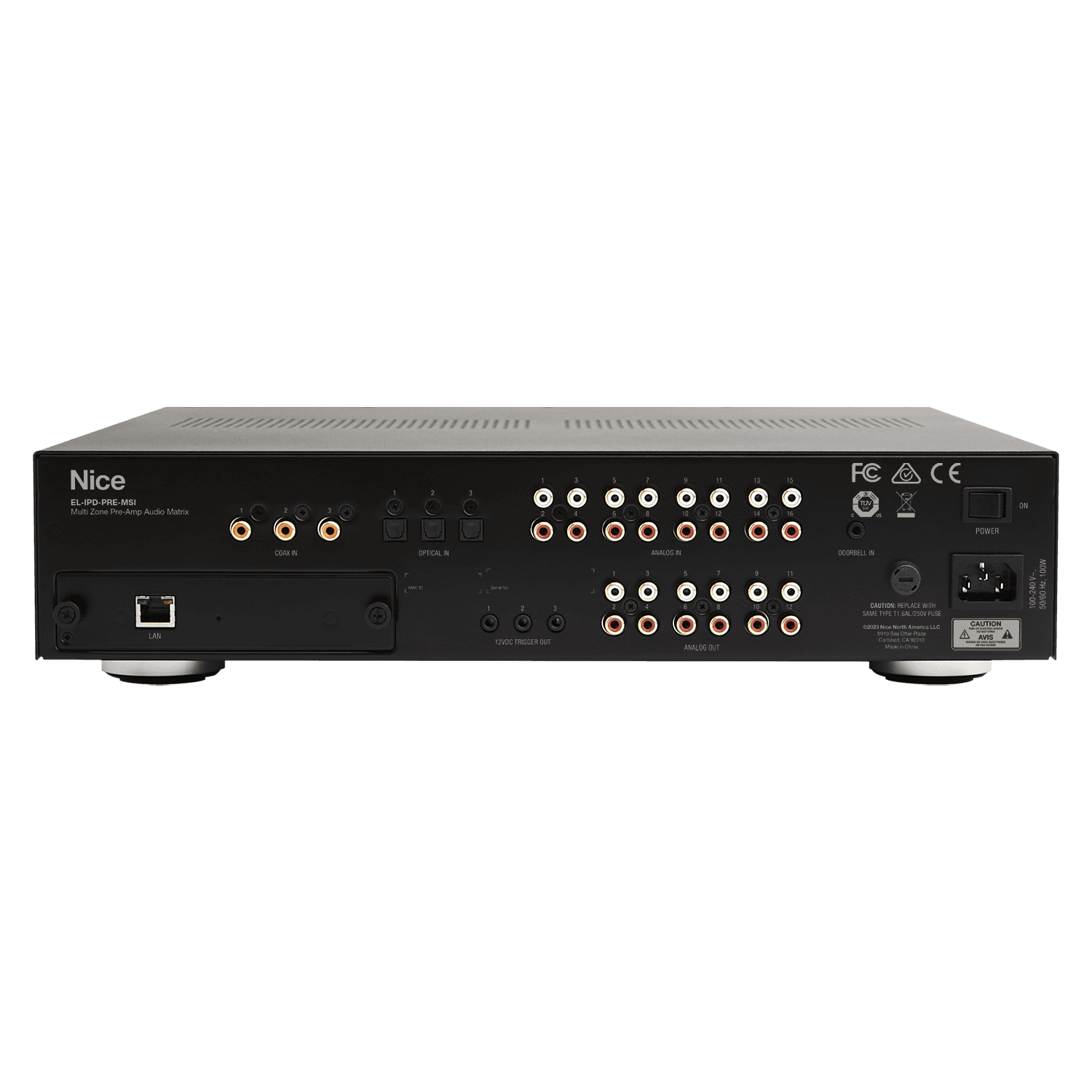 Nice EL-IPD-PRE-MSI audio matrix back panel.