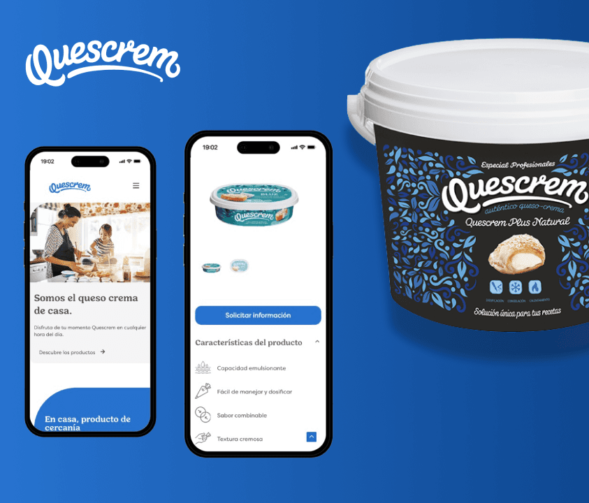 rediseño ux quescrem sofia gil salgueiro