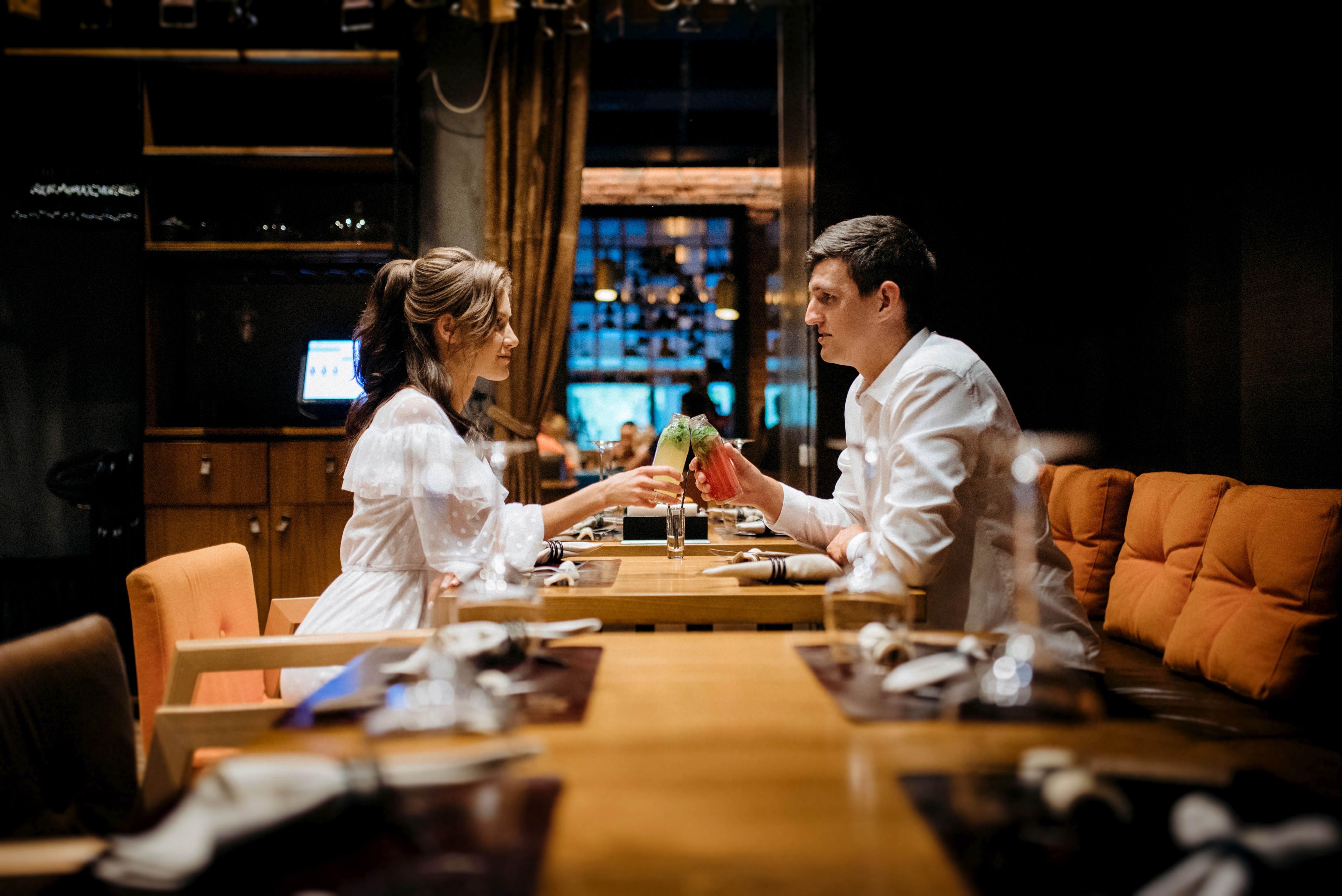 Beautiful sunset over a vineyard in Tuscany.